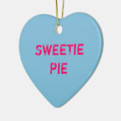 独自の会話の作成ハートオーナメント セラミックオーナメント (左)