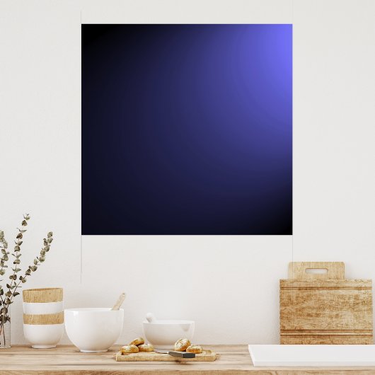 独自の低照明の背景を作成する – Indigo ポスター (キッチン)