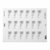 独自の住所 シール白縦線を作成 ラベル (フルシート)