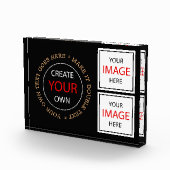 独自の作パーソナライズされた成 – ブランド/ガラス フォトブロック (右)