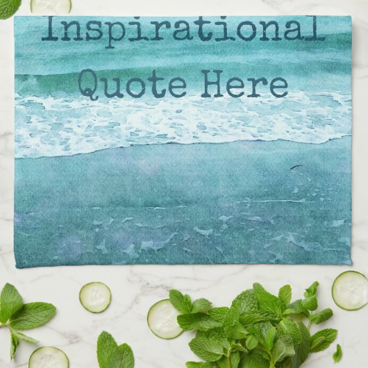 独自の作成やる気を起こさせる引用文 キッチンタオル (折り畳み)