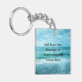 独自の作成やる気を起こさせる引用文 キーホルダー (正面左)