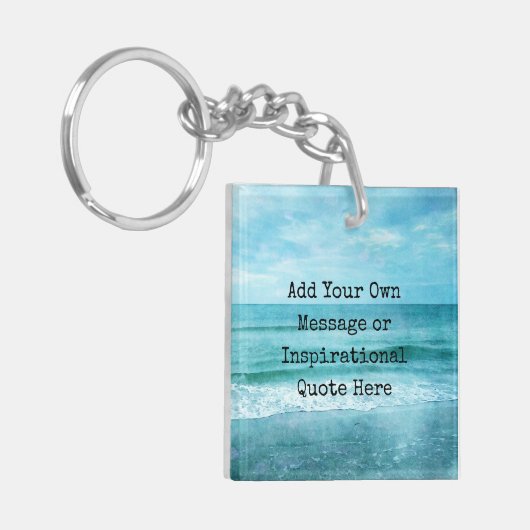 独自の作成やる気を起こさせる引用文 キーホルダー (正面左)