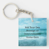 独自の作成やる気を起こさせる引用文 キーホルダー (正面)