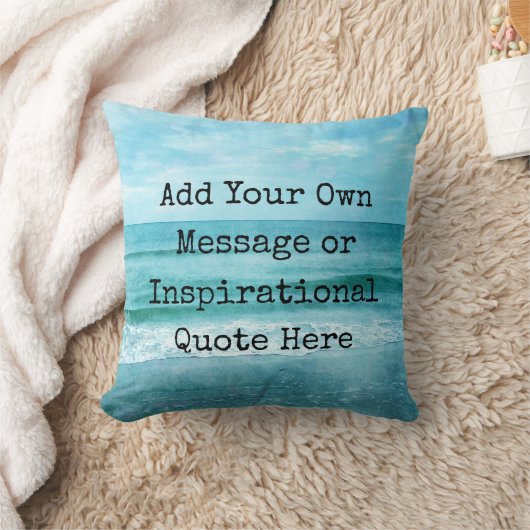 独自の作成やる気を起こさせる引用文 クッション (ブランケット)