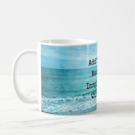 独自の作成やる気を起こさせる引用文 コーヒーマグカップ (左)