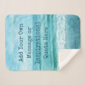 独自の作成やる気を起こさせる引用文 シェルパブランケット (正面(横))