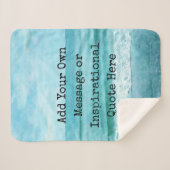 独自の作成やる気を起こさせる引用文 シェルパブランケット (正面(横))