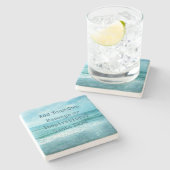 独自の作成やる気を起こさせる引用文 ストーンコースター (横)