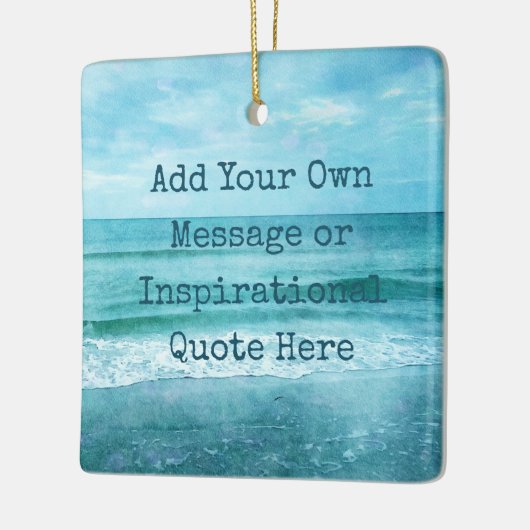 独自の作成やる気を起こさせる引用文 セラミックオーナメント (左)