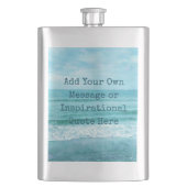 独自の作成やる気を起こさせる引用文 フラスク (正面)