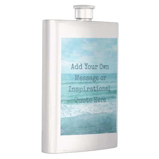 独自の作成やる気を起こさせる引用文 フラスク (右)