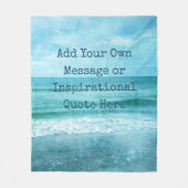 独自の作成やる気を起こさせる引用文 フリースブランケット (正面)