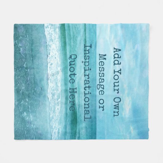 独自の作成やる気を起こさせる引用文 フリースブランケット (正面(横))