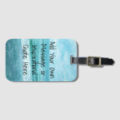 独自の作成やる気を起こさせる引用文 ラゲッジタグ (正面横)