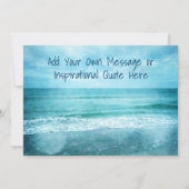 独自の作成やる気を起こさせる引用文 招待状 (正面)