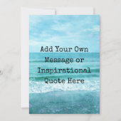 独自の作成やる気を起こさせる引用文 招待状 (正面)