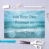 独自の作成やる気を起こさせる引用文 薄葉紙 (クラフト)