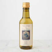 独自の作成アールヌーボー蠍座〔占星術の〕十二宮図 ワインラベル (正面)