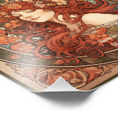 独自の作成アールヌーボー《星座》乙女座〔占星術の〕十二宮図 フォトプリント (角)