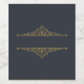 独自の作成エレガントパーソナライズされた ワインラベル (シングルラベル)