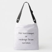 独自の作成カスタマイズ クロスボディバッグ (正面)