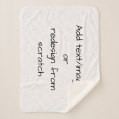 独自の作成カスタマイズ シェルパブランケット (正面)