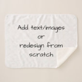 独自の作成カスタマイズ シェルパブランケット (正面(横))