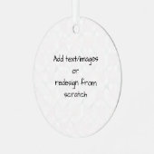 独自の作成カスタマイズ メタルオーナメント (正面左)