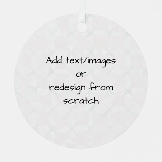 独自の作成カスタマイズ メタルオーナメント (正面)