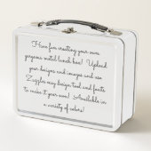 独自の作成カスタマイズ メタルランチボックス (正面)