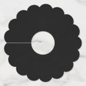 独自の作成カスタマイズ ワイングラスタグ (裏面)