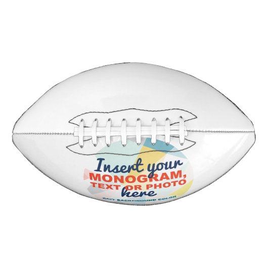 独自の作成カスタム アメリカンフットボール (正面)