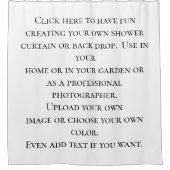 独自の作成パーソナライズされたカスタマイズ シャワーカーテン (正面)