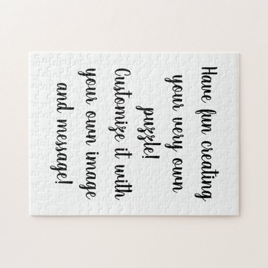 独自の作成パーソナライズされたカスタマイズ ジグソーパズル (横)