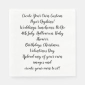 独自の作成パーソナライズされたカスタマイズ スタンダードランチョンナプキン (正面)