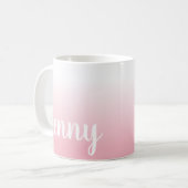 独自の作成パーソナライズされたグラデーション コーヒーマグカップ (正面左)