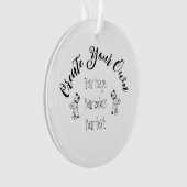 独自の作成パーソナライズされた オーナメント (正面)