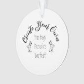 独自の作成パーソナライズされた オーナメント (正面)