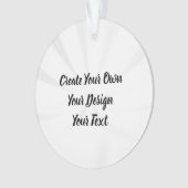 独自の作成パーソナライズされた オーナメント (正面)