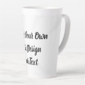 独自の作成パーソナライズされた カフェラテマグ (右アングル)