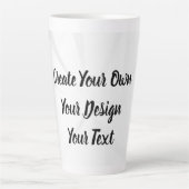 独自の作成パーソナライズされた カフェラテマグ (正面)