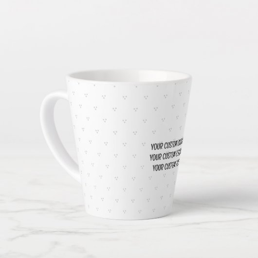 独自の作成パーソナライズされた カフェラテマグ (左アングル)