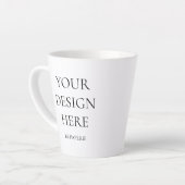 独自の作成パーソナライズされた カフェラテマグ (左アングル)