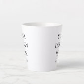 独自の作成パーソナライズされた カフェラテマグ (正面)