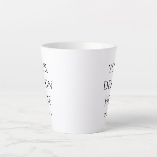 独自の作成パーソナライズされた カフェラテマグ (正面)