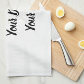 独自の作成パーソナライズされた キッチンタオル (四つ折り)