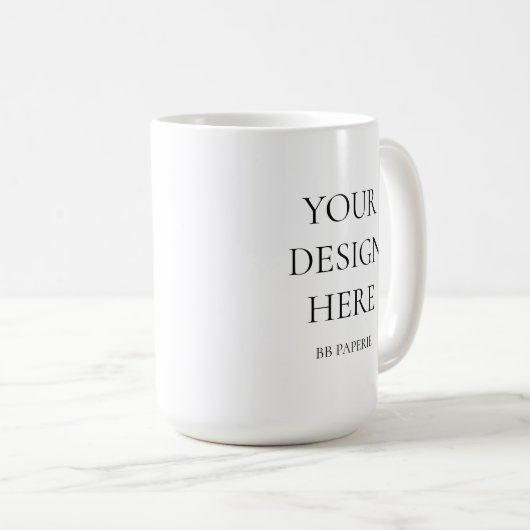独自の作成パーソナライズされた コーヒーマグカップ (正面右)