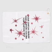 独自の作成パーソナライズされた ゴルフタオル (横)