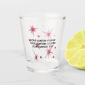 独自の作成パーソナライズされた ショットグラス (正面)